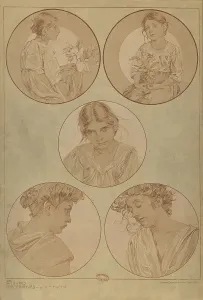 Reform Style Prints: Figures décoratives, 1902. Creator: Mucha, Alfons Marie (1860-1939)