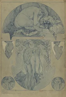 Mucha Prints: Figures décoratives, 1902. Creator: Mucha, Alfons Marie (1860-1939)