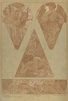 Mucha Prints: Figures décoratives, 1902. Creator: Mucha, Alfons Marie (1860-1939)