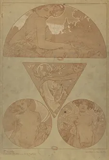 Mucha Prints: Figures décoratives, 1902. Creator: Mucha, Alfons Marie (1860-1939)