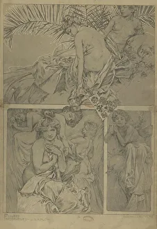 Mucha Prints: Figures décoratives, 1902. Creator: Mucha, Alfons Marie (1860-1939)