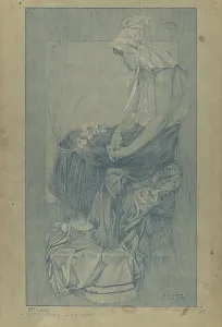 Mucha Prints: Figures décoratives, 1902. Creator: Mucha, Alfons Marie (1860-1939)