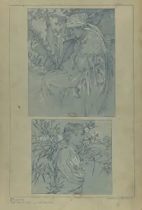 Mucha Prints: Figures décoratives, 1902. Creator: Mucha, Alfons Marie (1860-1939)
