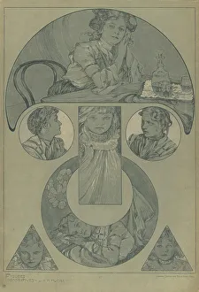 Mucha Prints: Figures décoratives, 1902. Creator: Mucha, Alfons Marie (1860-1939)
