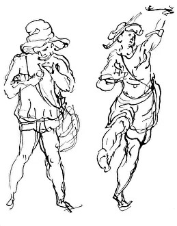 Inigo Prints: Figures designed by Inigo Jones for the masque, 1893