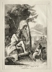 1727 1804 Prints: Figures Fluviales. Creator: Giovanni Domenico Tiepolo (Italian, 1727-1804)