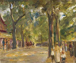 Liebermann Prints: Figures on the Grosse Seestrasse in Wannsee