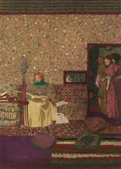 Intimacy Prints: Figures in an interior. Intimacy, 1896. Creator: Edouard Vuillard