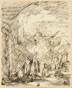 Benjamin West Prints: Figures in Landscape, 1798. Creator: Benjamin West