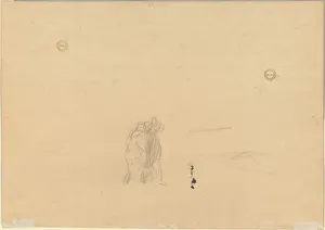 Figures in a Landscape (verso), c. 1919. Creator: Jean Louis Forain (French, 1852-1931) Figures in a Landscape (verso), c. 1919. Creator: Jean Louis Forain (French, 1852-1931)
