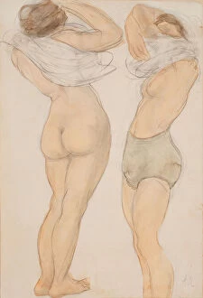 Underwear Collection: Two Figures, n.d. Creator: Auguste Rodin