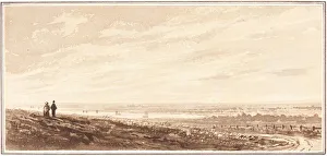 Figures Overlooking a Bay near the Mouth of the Paye, Lincolnshire, 1849 Figures Overlooking a Bay near the Mouth of the Paye, Lincolnshire, 1849