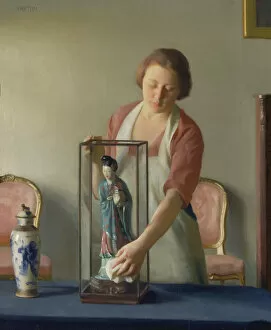 Images Dated 6th July 2021: The Figurine, 1921. Creator: William McGregor Paxton