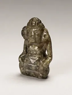Jadeite Prints: Figurine, A. D. 250 / 900. Creator: Unknown