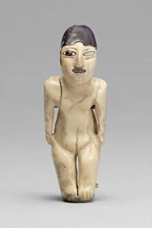 Bone Collection: Figurine with Inlay, 180 B.C. / A.D. 500. Creator: Unknown