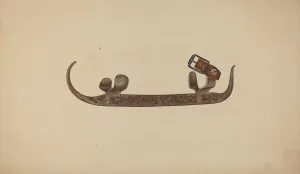 Skate Prints: File Skates, c. 1940. Creator: Sydney Roberts