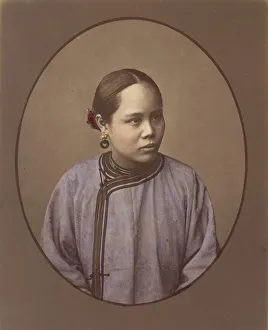 Fille de Shanghai, 1870s. Creator: Baron Raimund von Stillfried