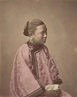 Fille de Shanghai, 1870s. Creator: Baron Raimund von Stillfried