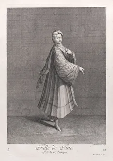 Fille de Tine, Isle de l Archipel, 1714-15. Creator: Unknown