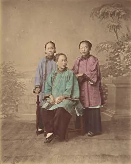 Filles de Shanghai, 1870s. Creator: Baron Raimund von Stillfried