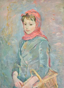 Morisot Prints: Fillette portant un panier, 1888. Creator: Morisot, Berthe (1841-1895)