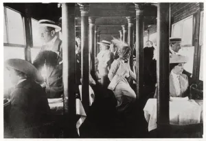Film company on board Zeppelin LZ13 Hansa, c1912-1914 (1933)