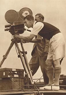Casual Gallery: Film-maker - Making a cinema record at one of his annual camps for boys, 1927 (1937)