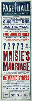 Healthcare Prints: Film poster for Maisie's Marriage