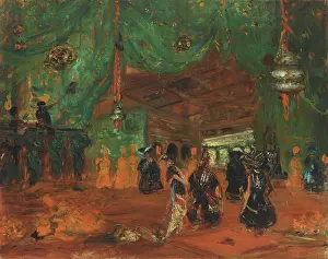 Scenic Design Prints: Final act of the ballet Sheherazade by N