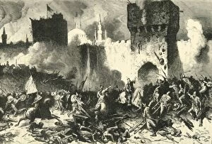 Byzantine Gallery: The Final Assault on Constantinople, (29 May 1453), 1890. Creator: Unknown