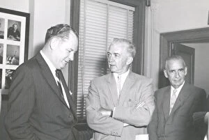 Businessmen Collection: Final meeting of National Advisory Committee for Aeronautics, USA, August 21, 1958