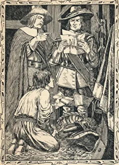Finding Charles Firsts Correspondence, 1902. Artist: Patten Wilson