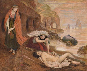 Don Juan Gallery: The finding of Don Juan by Haidee, 1869-1870. Artist: Brown, Ford Madox (1821-1893)