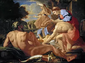 Poussin Gallery: The Finding of Moses, 1624. Creator: Poussin, Nicolas (1594-1665)