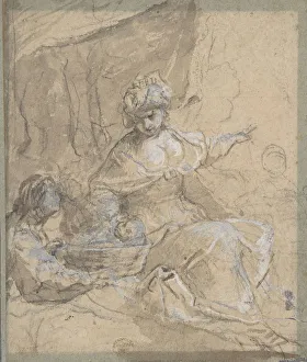 Finding Prints: The Finding of Moses, 17th century. Creator: Anon
