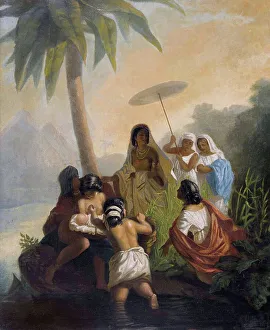 1864 Prints: The Finding of Moses, 1864. Creator: Siemiradzki; Henryk (1843-1902)