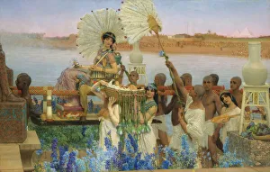 Pharaohs Daughter Prints: The Finding of Moses. Artist: Alma-Tadema, Sir Lawrence (1836-1912)