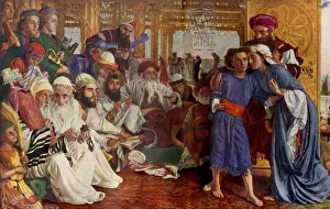 Young Prints: The Finding of the Saviour in the Temple (cropped), 1854-1855, (1936)