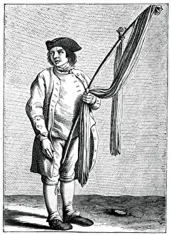 Bouchardon Prints: My fine boot laces!, 1737-1742. Artist: Bouchardon