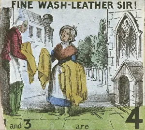 Th Jones Prints: Fine Wash-leather Sir!, Cries of London, c1840. Artist: TH Jones