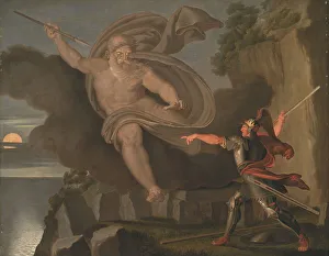 Defeating Prints: Fingal´s Battle with the Spirit of Loda;Fingal defeating Loda