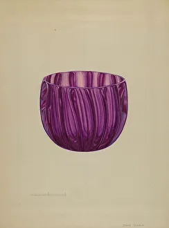 Glassworks Prints: Finger Bowl, c. 1936. Creator: John Dana