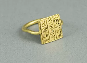 Ptolemaic Period Collection: Finger Ring, Egypt, Probably Ptolemaic Period (332-30 BCE). Creator: Unknown