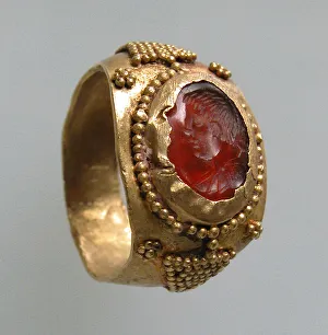 Finger Ring, Frankish, 6th-7th century. Creator: Unknown