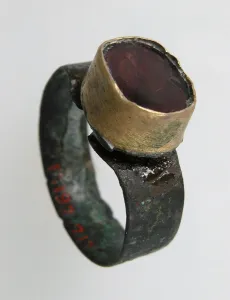 Oval Shaped Gallery: Finger Ring, Frankish, 7th century. Creator: Unknown