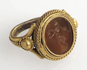 Intaglio Prints: Finger Ring, Italian, 16th-18th century. Creator: Unknown