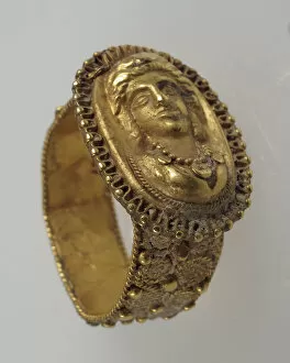 Images Dated 20th November 2020: Finger Ring, Late Roman, 6th-7th century. Creator: Unknown