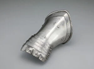 Fingered Gauntlet for the Left Hand, Milan, c. 1570/1600. Creator: Unknown