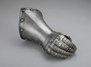Fingered Gauntlet for the Right Hand, Flanders, c. 1600 / 20. Creator: Unknown