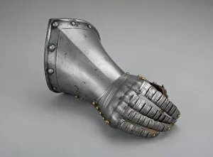 Fingered Gauntlet for the Right Hand, Flanders, c. 1600/20. Creator: Unknown